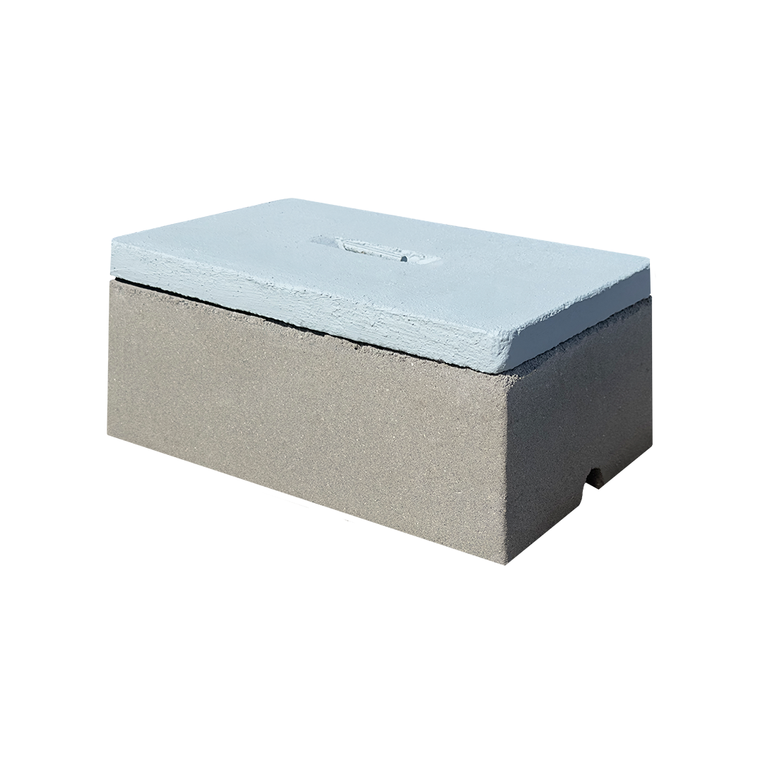 Caja de concreto 36 x 20 x 54cm para medidor de agua